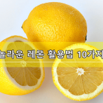 레몬 활용법