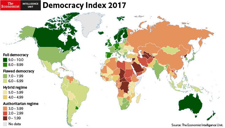 민주주의 맵입니다